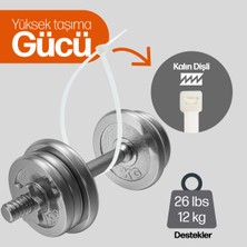 chedi Kablo Bağı 2,5x100 mm 2000'li Paket Çok Amaçlı Kablo Bağları, 10 cm Premium Kalite Beyaz Kablo Klipsi, Plastik Kelepçe