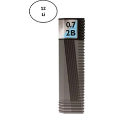 Tombow Lv-T-R7-Rg Leader Spare 0,7 mm 2b Kalem Ucu 12'li
