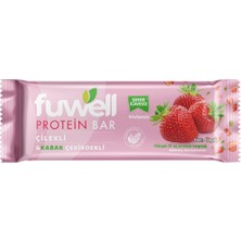 Fuwell Protein Bar Çilekli & Kabak Çekirdekli Atıştırmalık 12x40g