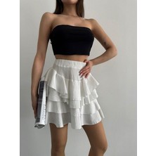 Shop My Mykonos  Beyaz Etek