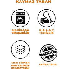 Kaymaz Taban Makinede Yıkanabilir Püsküllü 1066 Vizon Yolluk&halı (Saçaklı)