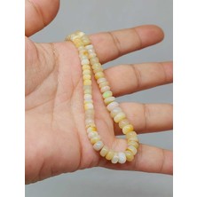 Etiyopya Opal Taşı Kolye Yansımalı Renkler 60 Karat Çelik Kapama (51264)