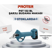 Proter Şarjlı Budama Makası Pst 132 Bl 2.6AH 16,8V 30 mm Kömürsüz