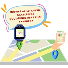 Inoviks INO20 Akıllı Çocuk Saati Sim Kartlı ve Gps Konum Özellikli (Btk Kayıtlı-Yerli Üretim)