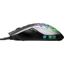 Rampage SMX-R66 Rocket Ultra Hafif Gümüş Rgb Ledli 12000DPI  Oyuncu Mouse