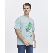 Glendi Ağaç Baskılı Oversize Tişört