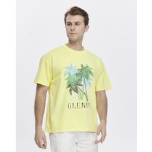 Glendi Ağaç Baskılı Oversize Tişört