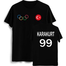 Pisa Art Ebrarkarakurt Oversize Tasarımlı Yetişkin ve Çocuk T-Shirt Kişiye Özel Numara ve Isim Yazılır