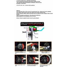 Citroen Picasso Uyumlu Brembo Siyah Kaliper Kapağı 4 Parça Ön Arka Set