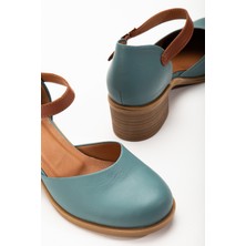 Analin Shoes Kadın Deri Bilekten Bağlı Sandalet 2888 Sandalet Electronıc 39
