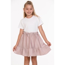 LuiKids Kız Çocuk Eteği Fırfırlı Rahat Kesim Etek