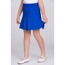 LuiKids Kız Çocuk Beli Lastikli Fırfırlı Etek