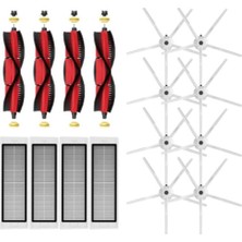 Mirror32 Hepa Filtre Ana Fırça Yan Fırça S5 Max S6 Maxv S6 Saf Elektrikli Süpürge Yedek Parçaları (Yurt Dışından)