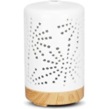 Mirror32 Seramik Ultrasonik Nemlendirici Aromalı Uçucu Yağ Difüzör LED Işık Yüksek Frekanslı Mist Maker Nemlendirme Abd Plug (Yurt Dışından)