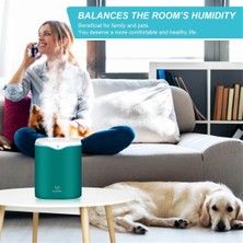 Mirror32 Yatak Odası Için Nemlendiriciler, Yatak Odası Için 2,2l Soğuk Sisli Nemlendiriciler, USB Taşınabilir Masa Nemlendirici, Sessiz Ultrasonik, Beyaz (Yurt Dışından)