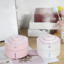 Mirror32 Hava Nemlendirici USB Aromalı Uçucu Yağ Difüzörü Ofis Araba Oturma Odası Humidificador Pembe Için Renkli Işık ile (Yurt Dışından)