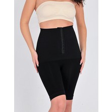 Yüksek Bel S-M-L-XL-2XL Beden Toparlayıcı Kadın Paçalı Ağraflı Korse