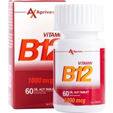 Aprivex Vitamin B12 1000 Mcg 60 Dilaltı Tablet