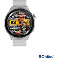 Schitec Watch 4 Pro Amoled Ekran Android Ios Harmonyos Uyumlu Akıllı Saat Gümüş