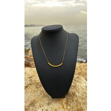 Queen Accessory Çelik Yatay Zincir Kolye