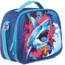 Kaukko Kids Isı Yalıtımlı Erkek Çocuk Mavi Köpekbalığı Beslenme Çantası