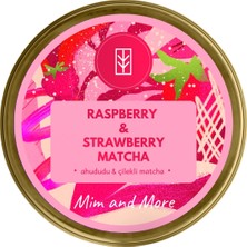 Mim And More Raspberry & Strawberry Matcha, Ahududu ve Çilek Aromalı Matcha 25 gr