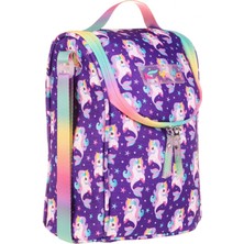 Kaukko Kids Isı Yalıtımlı Kız Çocuk Mor Renk Unicorn Büyük Beslenme Çantası
