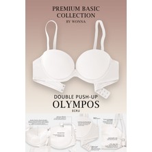 Wonna Olympos Premium Basic 2498 Ekru Double Push Up / Ekstra Dolgulu Mikro Sütyen (Tak-Çıkar Askılı)