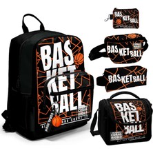 Coral High Beşli Ilkokul/ortaokul Çanta Seti - Siyah Basketbol - Erkek Çocuk