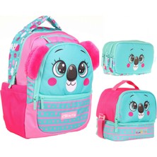 Kaukko Sevimli Koala Yeşil Üçlü Ilkokul Okul Çanta Seti - Kız Çocuk