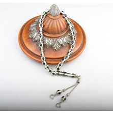 Burhan Sağlam Küre Kesim 10X10MM Beyrut Kehribarı Alpaka Püsküllü Tesbih