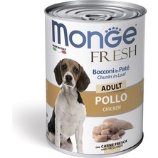 Monge Fresh Adult Chicken Tavuk Etli Yetişkin Köpek Maması Konserve 400 gr