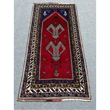 El Dokuma Taşpınar Halısı Seccade 108X210 Kök Boya Yün Namazlık