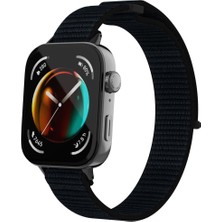 AktarMobile Huawei Watch Fit 3 Uyumlu Spor Loop Kordon Hasır Örgü Kayış Cırt Cırtlı Velcro