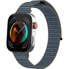 AktarMobile Huawei Watch Fit 3 Uyumlu Spor Loop Kordon Hasır Örgü Kayış Cırt Cırtlı Velcro