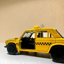 Apexma Metal Çek Bırak 1:36 Ölçek Model Taksi Araba - Die Cast Model Taxi Araç