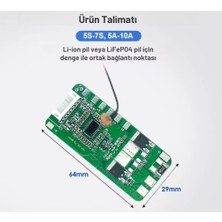 Tdt 7s 10A Lifepo4 Pil Koruma Devresi Bms