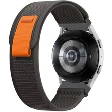 Forzacase 20 mm Uyumlu Akıllı Saatler İçin Cırtlı Hasır Kumaş Kordon Kayış