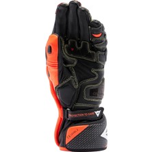 Dainese Full Metal 7 Black Red Fluo Deri Eldiven