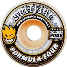 Spitfire F4 Conical Yellow Print 52MM 99DU Kaykay Tekerleği