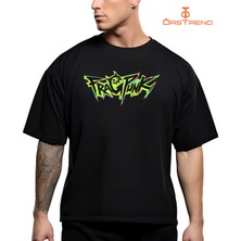 Ors Trend Fragpunk Baskılı Oversize Tişört