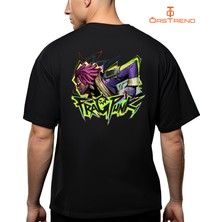 Ors Trend Fragpunk Baskılı Oversize Tişört