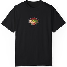 Bs Moda Unisex Kimseye Güvenme Baskılı Siyah Basic Tshirt