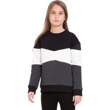 LuiKids Kız Çocuk Uzun Lastikli Kollu Sweatshirt