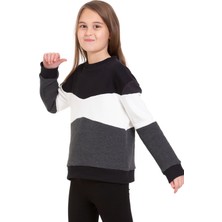 LuiKids Kız Çocuk Uzun Lastikli Kollu Sweatshirt