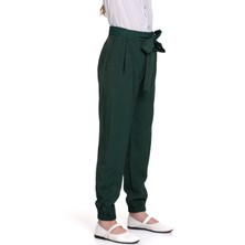 LuiKids Kız Çocuk Kuşaklı Jogger Pantolon