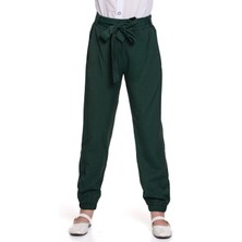 LuiKids Kız Çocuk Kuşaklı Jogger Pantolon