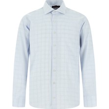 Kiğılı Uzun Kol Slim Fit Dar Kesim Ekose Pamuk Gömlek