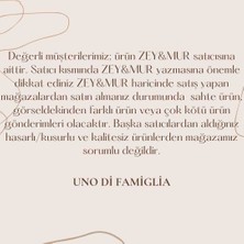 Uno Di Famiglia 12 mm Incili Gemici Kilitli Kolye , Cam Incili Kolye , Altın Takılan Kolye , Vintage Tarzı 1. Kalite