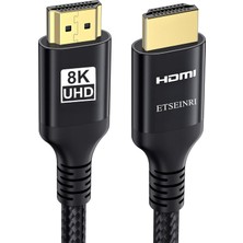 Anka Shop 8k 4K HDMI Kablo 20 Metre, 48GBPS Örgülü Yüksek Hızlı 144Hz 120Hz 8k 60Hz Earc Hdcp 2.3 Hdr Dolby Atmos Ps5 Xbox Hdtv Monitör